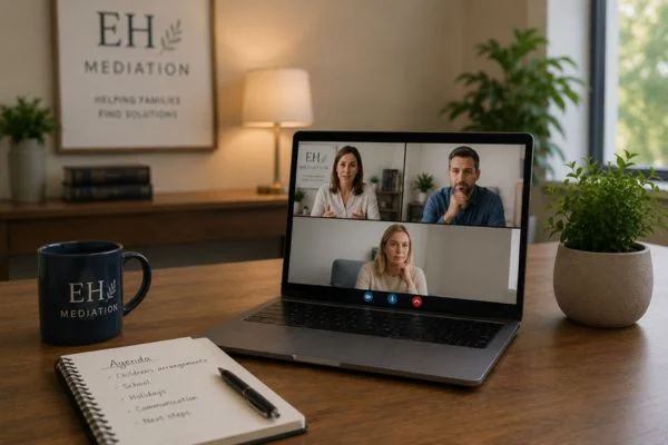 child access mediation Ware online meeting.
